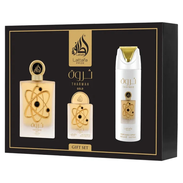Tharwah Gold Gift Set | Lattafa
